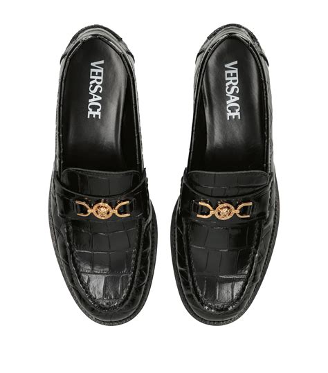 medusa versace shoes loafers|Versace loafers women.